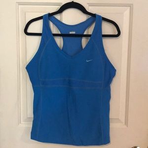 Blue Nike workout tank